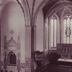 Chor der ev Kirche nach Ausmalung 1930